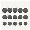 Black Flowerpot Hole Pads Reusable PP Plastic Mesh for Plant Drainage