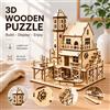 PremiumTech Puzzle 3D Legno Fai da Te Capanna del Pescatore Modellino Regalo Decorazione