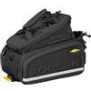 Topeak MTX TrunkBag DX (MTX 2.0) con TrunkLock, 12,3 l, con sistema QuickTrack, vano coperchio espandibile, portabottiglie e tracolla, nero