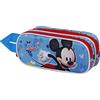 Karactermania Disney Topolino House-Astuccio 3D Doppio, Blu, 22 x 9.5 cm