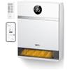 Dreo Intelligente Termoventilatore da Parete, Oscillazione a 30°, 2000W Termoventilatore da Bagno, Termostato Regolabile, Telecomando, 24H Timer, Installazione Interna Semplice, Compatibile con Alexa