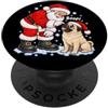 Pug HiChristmas Divertente Pug Boop Babbo Natale PopSockets PopGrip Adesivo