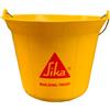 SIKA - Secchio muratore per miscelazione, dosaggio e trasporto di malta, rivestite e colle per piastrelle, 11 L, giallo 547694