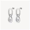 BROSWAY RIBBON ORECCHINI PENDENTI IN ACCIAIO E ZIRCONI BBN41 (4999)