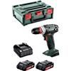 Metabo BS 18 Quick 602217500 trapano avvitatore 18 V, kit 2 x 2,0 Ah