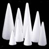 8x Polistirolo Coni Solidi Vuoti 7-25 Cm Alberi di Natale Sugarcraft Schiuma Fai