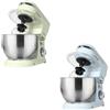 Impastatrice Planetaria 1000W 5Lt con Coperchio Paraschizzi 3 Ganci da Cucina