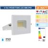 V-TAC VT-4021 FARO LED FLOODLIGHT 20W SMD SLIM IP65 BIANCO.