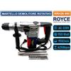 ROYCE MARTELLO ROTATIVO DEMOLITORE PERCUSSIONE TASSELLATORE 950 WATT SDS PLUS FORO.
