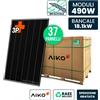 V-TAC Bancale 18kW con 37 Pannelli Solari AIKO 490W Nero V-TAC AIKO-A490-MCE54DW