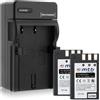 mtb more energy 2 Batterie + Caricabatteria (Auto/Corrente) per Nikon EN-EL9 / D40, D40x, D60, D