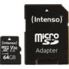 Intenso Professional Scheda di memoria MicroSDXC da 64 GB (con Adattator