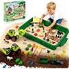 SABBIA CINETICA PER BAMBINI KIT ANIMALI FATTORIA 1 KG SABBIA MAGICA GIOCO EDUCAT