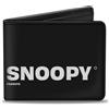 Peanuts Bi-Fold Wallet Peanuts SNOOPY Care Symbols 100% ORIGINAL Black/White