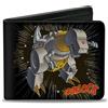 Transformers Bi-Fold Wallet Transformers GRIMLOCK Tyrannosaurus Rex Halftone Pose and Logo Bl