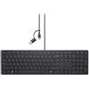 DELL KB525C tastiera Ufficio USB QWERTZ Tedesco Nero