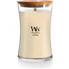 WoodWick candela grande profumata con stoppino scoppiettante Vanilla Bean Durata