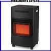 Stufa A Gas Ventilata Gpl Infrarossi per Bombola 15 KgRuote Portatile 4200w