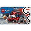 Lego 60443 5702017812496 LEGO City Pitstop e meccanici con monoposto Ferrari F1®, Gio