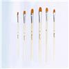 6Pcs Durable Nylon Painting Brushes Bamboo Handle Watercolor Drawing Set