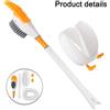 Spazzola WC in silicone con forma d'anatra unica per pulizia completa del bagno