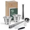 i Caffè Capsule di caffè ricaricabili in acciaio inox, per macchina Nespresso.