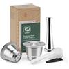 i Caffè Capsule di caffè ricaricabili in acciaio inox, per macchina Nespresso.