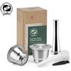 i Caffè Capsule di caffè ricaricabili in acciaio inox, per macchina Nespresso.