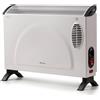 Termoconvettore Elettrico 2000W Stufa Elettrica Termostato Ventola Turbo Bianco