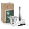 i Caffè Capsule di caffè ricaricabili in acciaio inox, per macchina Nespresso.