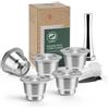 i Caffè Capsule di caffè ricaricabili in acciaio inox, per macchina Nespresso.