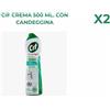 Cucina CIF crema detergente per superfici bagno-cucina con candeggina da 500 ml - 2 PZ