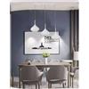 Lampadario da Soffitto a Sospensione Design 3 Gocce Lampada Moderna Soggiorno