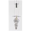 Arte di Murano Lampadario Design Moderno in Vetro di Murano Platino 1 3 o 5 Luci a Sospensione
