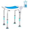 VEVOR Sedile per Doccia Antiscivolo Altezza Regolabile 360-490mm, Sgabello per D