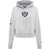 PRO Standard Felpa con Cappuccio da Donna NFL Las Vegas Raiders Classica in ciniglia con Cappuccio Grigio mélange XL