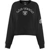 PRO Standard Felpa Girocollo da Donna NFL Las Vegas Raiders Classica in ciniglia Nera XS