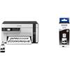 Epson EcoTank ET-M2120 Stampante multifunzione monocromatica 3-in-1 (Stampa, Copia, Scansione) & C13T03M140 adatto per M1100 Inchiostro nero EcoTank