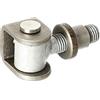 Alberts 418304 Bandella per cancelli, regolabile, vite ad occhiello zincata a caldo, perno di collegamento e anello di sicurezza in acciaio inox, Filettatura M16