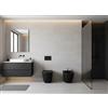 LANERI Coppia Sanitari Bent Rimless - Vaso + Bidet Filo Muro a Terra - Senza Brida, Coprivaso Soft-Close (Nero Opaco)