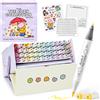 Ohuhu × Coco Wyo Alkohol-Marker-Malbuch-Set, Co-Branded Brush & Fine