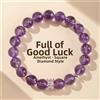Bracciale Donna con per perline Quarzo Ametista Citrino Naturale