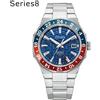 Citizen Orologio da uomo automatico GMT blu CITIZEN Series 8 NB6030-59L