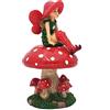 GlitZGlam Lulu la Fata con Fungo di Supporto smontabile per Il Tuo Giardino dell