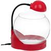 Lampada per Acquario Mini Ampolla Capacità 2 Litri con 3 LED 20x19x27cm Pesci