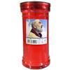 Candela di Cera 19 cm T80 Padre Pio Cero Votivo Lumino Antivento Luce Votiva