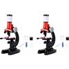 No 2X Giocattolo per Microscopio per Bambini 1200 Volte Esperimento Scientific5940