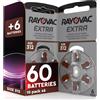 Does not apply 60 Batterie per Apparecchi Acustici Misura 312 Rayovac Extra 10+1 Blister da 6