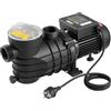 VEVOR Pompa di Filtrazione per Piscina Fuori Terra 250W 11700 L/h Velocità Singola con Cestello Filtro Coperchio, Pompa per Piscina Fuori Terra Velocità 2850 giri/min Prevalenza max. 8m Giardino