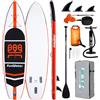 FunWater Sup Gonfiabile Portatile: Tavola Gonfiabile, Pinne, Pompa, Pagaia, Zain